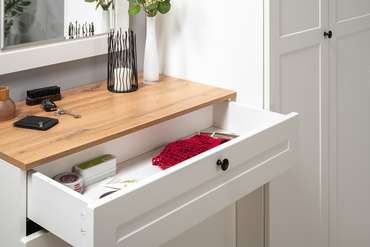 Тумба для обуви Остин белого цвета