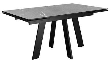 Раздвижной обеденный стол DikLine SKM140 черно-серого цвета