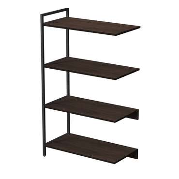 Стеллаж промежуточный 10СПС.4.800 средний 4 полки темно-коричневого цвета