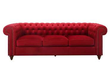 Диван Chester Classic красного цвета