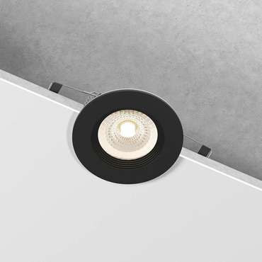 Светильник встраиваемый City GU10 черный IP44 25060/01