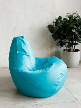 Кресло-мешок Груша XL в обивке из ткани оксфорд бирюзового цвета 