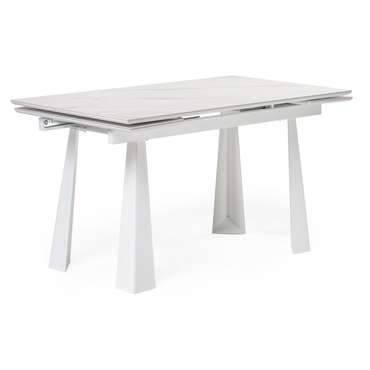 Раздвижной обеденный стол Бэйнбрук белого цвета