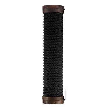 Настенная когтеточка-столбик Roll черно-коричневого цвета