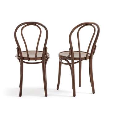 Комплект из двух высоких стульев Bistro коричневого цвета