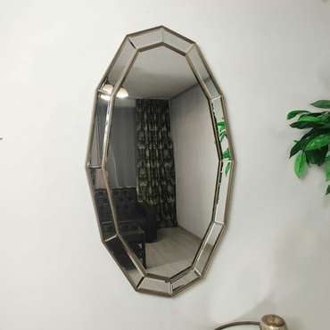 Настенное зеркало Aiza 70х120 серебряного цвета
