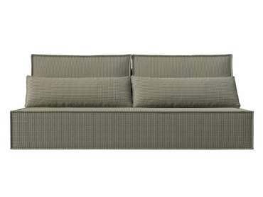 Прямой диван-кровать Фабио серо-бежевого цвета