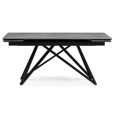 Раздвижной обеденный стол Вилсон 90х160 серого цвета