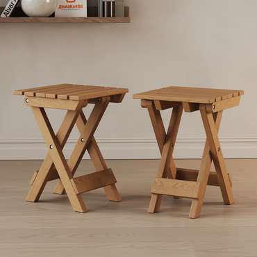 Табурет Складной из массива сосны