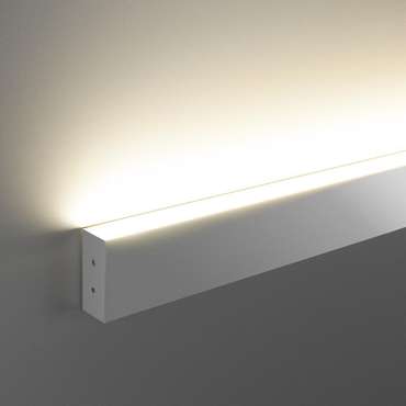 Линейный светодиодный накладной односторонний светильник 128см 25Вт 3000К серебряный 101-100-30-128 Grand