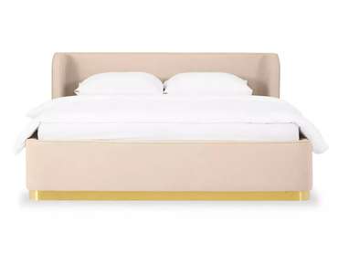 Кровать Vibe 160х200 бежевого цвета с подъемным механизмом