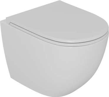 Унитаз подвесной Damp;K Matrix белый, безободковый, с микролифтом