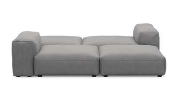 Прямой диван Фиджи серого цвета