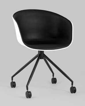 Кресло офисное Libra черно-белого цвета