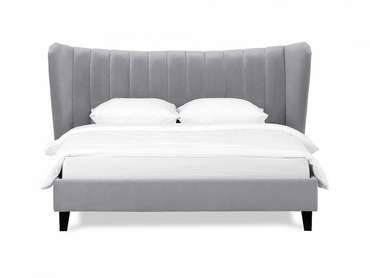 Кровать Queen Agata L 160х200 серого цвета