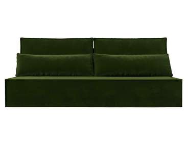 Прямой диван-кровать Фабио Лайт зеленого цвета