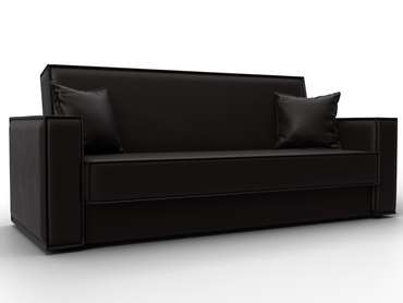 Диван-кровать Куба темно-коричневого цвета (экокожа)