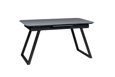Раздвижной обеденный стол Пеле 120 черного цвета