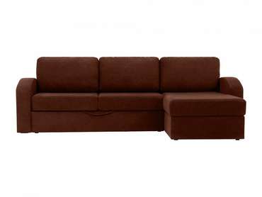 Угловой диван Peterhof коричневого цвета