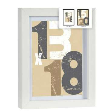 Настенные рамки Белый Cтекло Деревянный MDF 18 x 23 x 2,5 cm (6 штук)