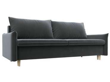 Прямой диван-кровать Хьюстон серого цвета