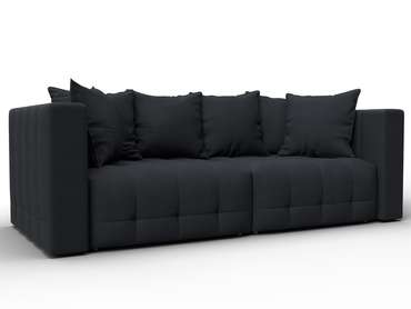 Диван-кровать Лига-052 темно-серого цвета (замша)