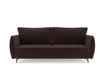 Прямой диван-кровать Осло коричневого цвета
