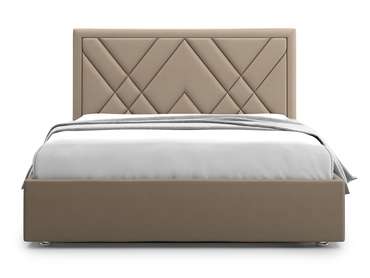 Кровать Premium Milana 2 140х200 коричневого цвета с подъемным механизмом