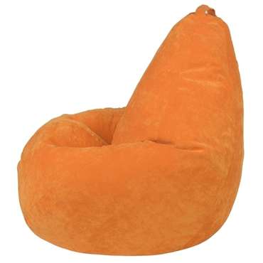 Кресло-мешок Груша 2XL оранжевого цвета 