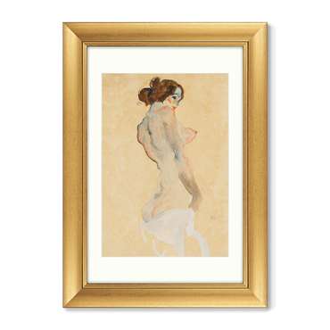Картина  Standing Nude with White Drapery 1912 г.