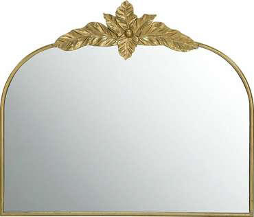 Настенное зеркало 89х101 в раме золотого цвета