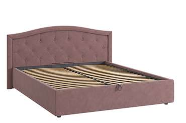 Кровать Верона 2 160х200 пудрового цвета с подъемным механизмом
