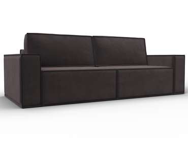 Прямой диван-кровать Куба коричневого цвета