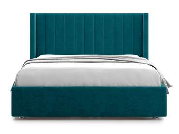 Кровать Premium Mellisa 2 140х200 темно-зеленого цвета с подъемным механизмом 