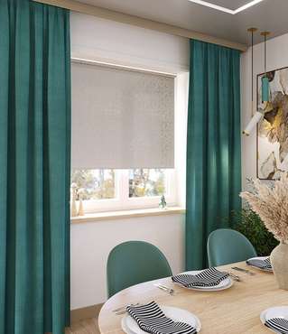 мини ролета Фрост 114х175 бело-серый