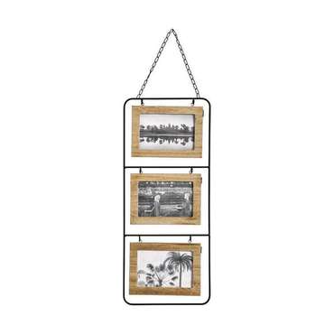 Настенные фоторамки Atmosphera 3 фото Деревянный MDF (52 x 22 cm)
