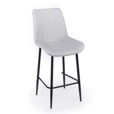 Барный стул Седа 360 светло-серого цвета вращающийся