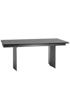 Обеденный раскладной стол Селин L темно-серого цвета