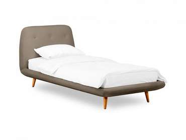 Кровать Loa 90х200 серо-коричневого цвета