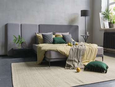 Кровать Licata 90х200 композиция 3 серого цвета
