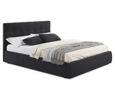 Кровать Selesta 140х200 с подъемным механизмом и матрасом черного цвета
