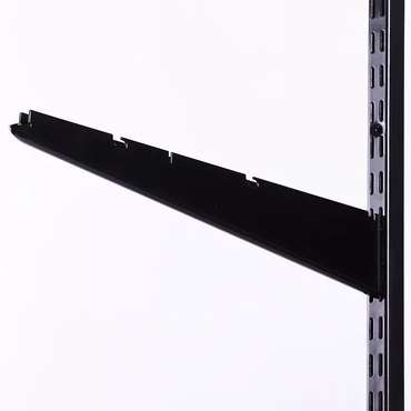 Кронштейн для установки полок черного цвета