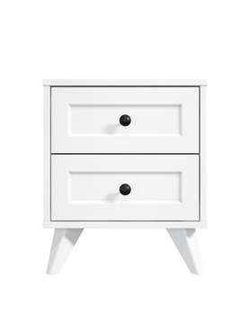 Тумба прикроватная Вильям ВМ-14 цвет белый бриллиант/бланж
