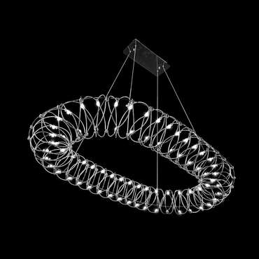 Люстра подвесная Elton oval L128 хром