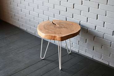 Кофейный стол Oak 15 бело-коричневого цвета