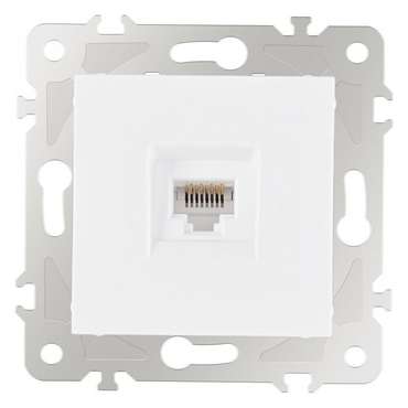Розетка Ethernet RJ-45 без рамки 203.45-1.white