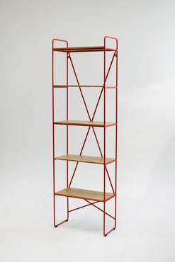 Стеллаж Rack Sticks Ply 60 красного цвета
