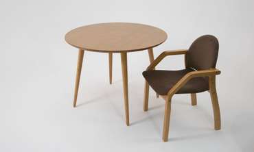 Обеденная группа Монте D90 коричневого цвета