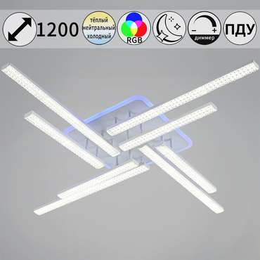 Потолочная люстра 83177-0.3-4+4C (акрил, цвет прозрачный)