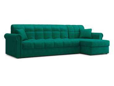 Угловой диван-кровать Палермо 1.2 темно-зелёного цвета